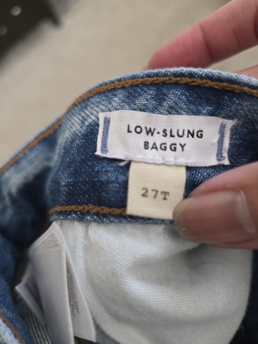 Madewell Low Slung Baggy Denim Jeans 27 Tall - Picture 9 of 16